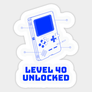 Level 40 Unlocked Sticker